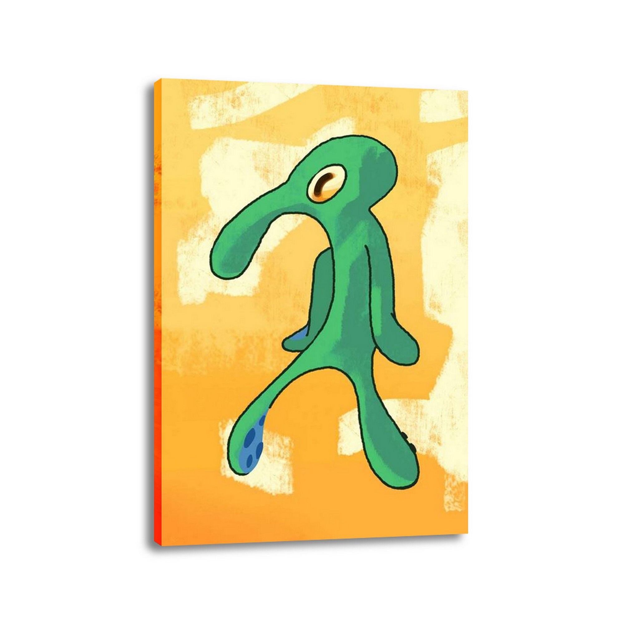 Squidward abstract Canvas Art Painting Home Decoration Etsy