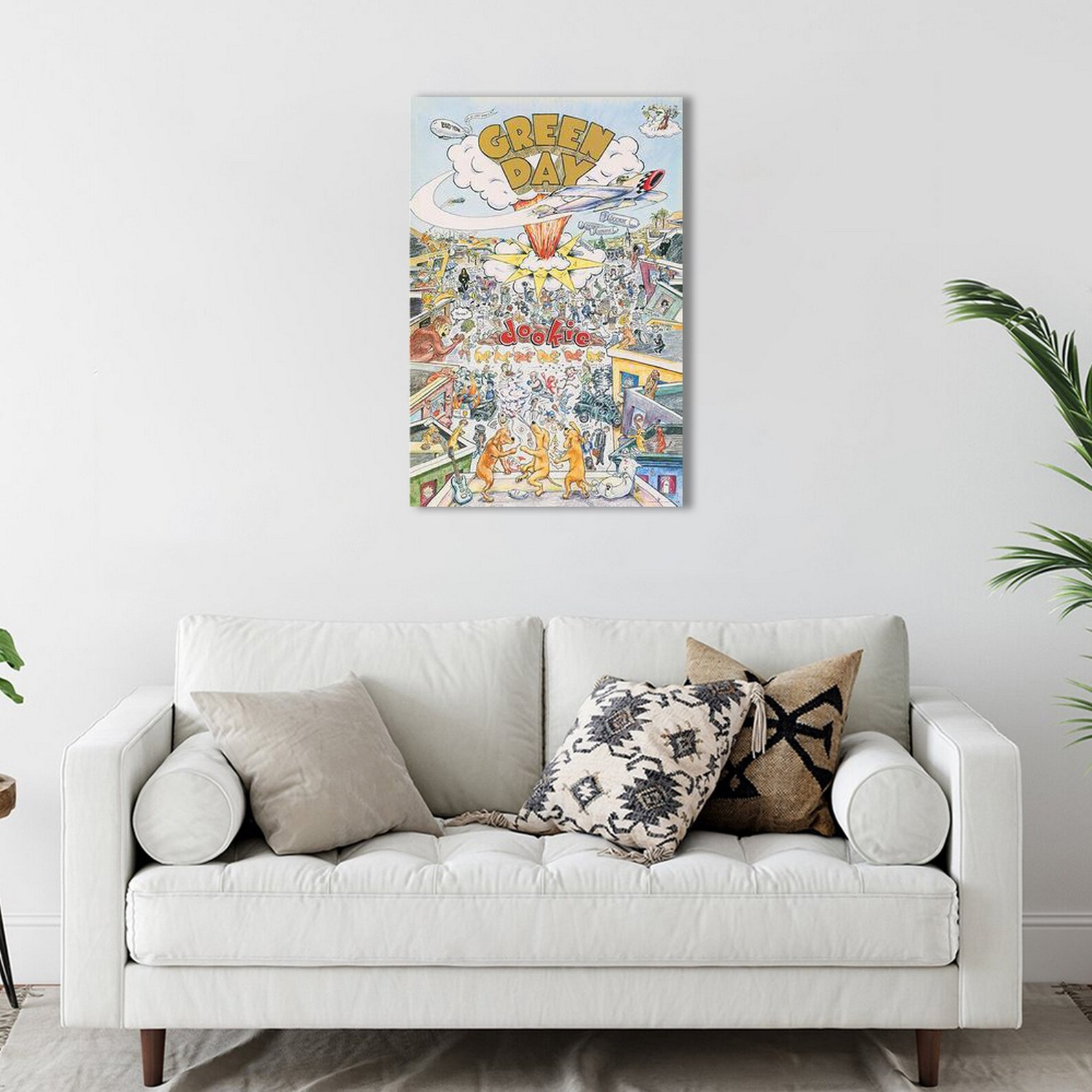 Dookie album cover Poster Green Day Canvas Art Painting Etsy