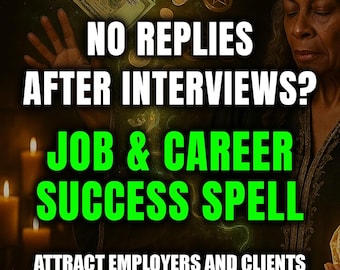 Job & Career Success Spell, Attract Clients and Business Opportunities, Promotion Work Luck Ritual, Employment Road Opener, Same Day Casting
