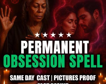 Make Him Obsessed With You — Permanent Love Spell for Deep Passion & Fast Results | Binding Obsession Ritual, Same Day Magic