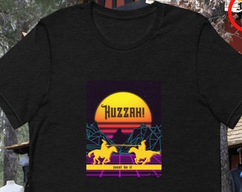 Huzzah Joust Renaissance Faire Festival T-Shirt--Gamer Renfaire Renfair Renfest Shirt Clothes Medieval Themed Gift Humor Tee