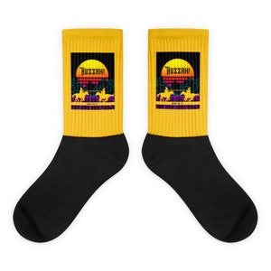 Huzzah! Joust Do It Renaissance Faire Festival Socks -Gamer Renfaire Renfair Renfest Medieval Themed Gift Humor