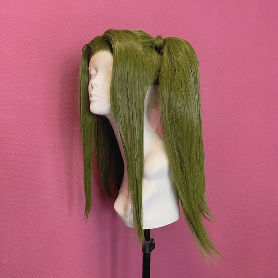 Image of Pigtails with curtain bangs