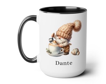 Coffee Loving Gnomes Personalized Coffee Mug