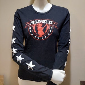 Vintage 00’s American Apparel Hell’s Belles Long-sleeve printed tee