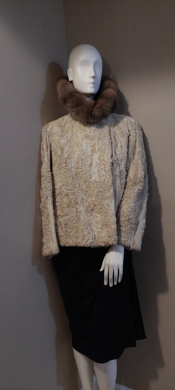 Vintage ‘60’s Genuine Persian Lamb Jacket with Mi… - image 2