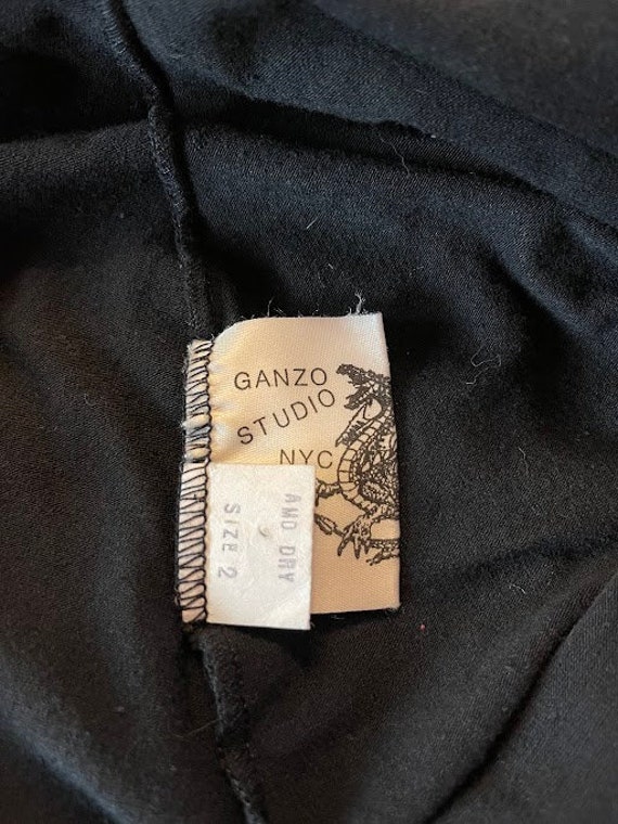 Vintage Early 90’s Black “Ganzo Studio NYC” Lace … - image 5