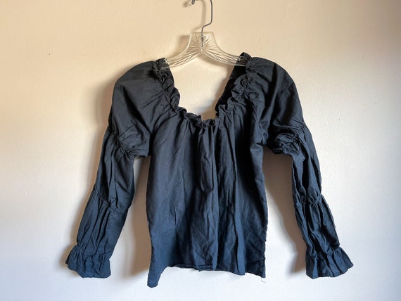 Off Shoulder Cotton Peasant Blouse - image 3