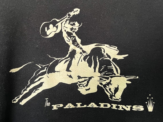 Vintage 90’s Black printed Paladins bullrider pul… - image 2