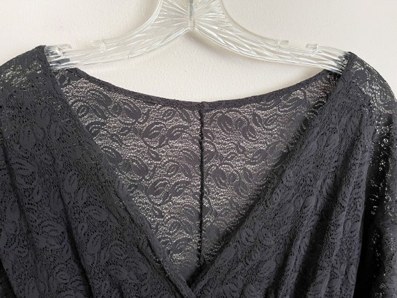 Vintage Early 90’s Black “Ganzo Studio NYC” Lace … - image 3