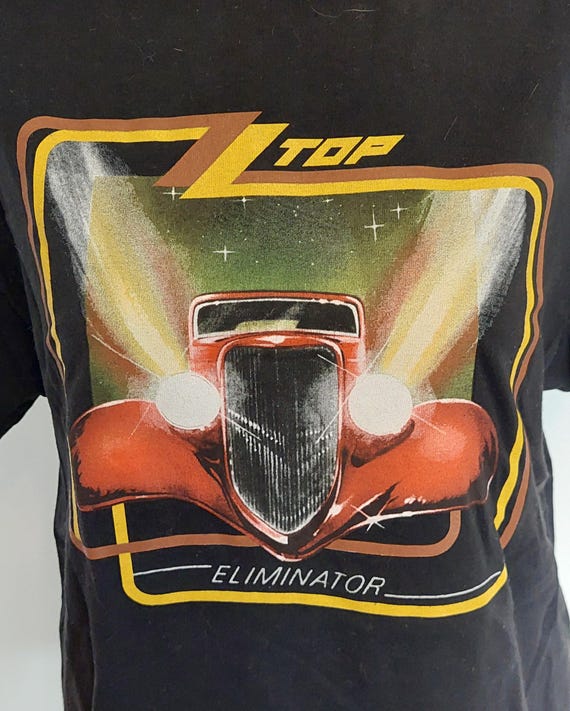 Vintage ’83 ZZ Top Eliminator Tour Black Unisex T… - image 3