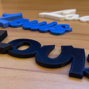 Nome desiderato scritta effetto 3D porta della stanza targa regalo decorazione da parete pratica cameretta dei bambini battesimo nascita