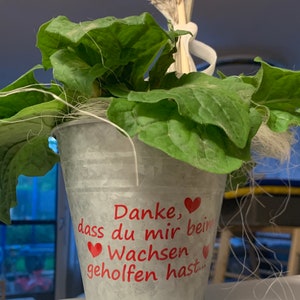 Pot de fleurs pépinière merci cadeau grandir décoration KITA éducateur éducation préscolaire école anniversaire cadeau idée adieu autocollant
