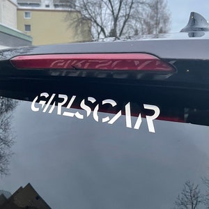 GIRLSCAR Autocollant Autocollant Tuning Voiture Fenêtre Arrière Huile Slick image 2