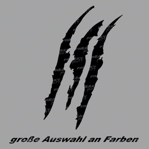 Krallen Kratzer Spuren BEAST Auto Motorrad Aufkleber Folie Tuning JDM FUN