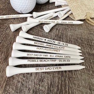 Custom Golf Tees Personalized Golf Tees Engraved Golf Gift for men Fathers Day Gift Dad Golf Present Gift for Golfer Gift Father's Day Gift