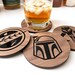 Set 6 Sottobicchieri Star Wars BB-8, Laminati Con Base In Sughero, 10x10 Cm, Ufficiali