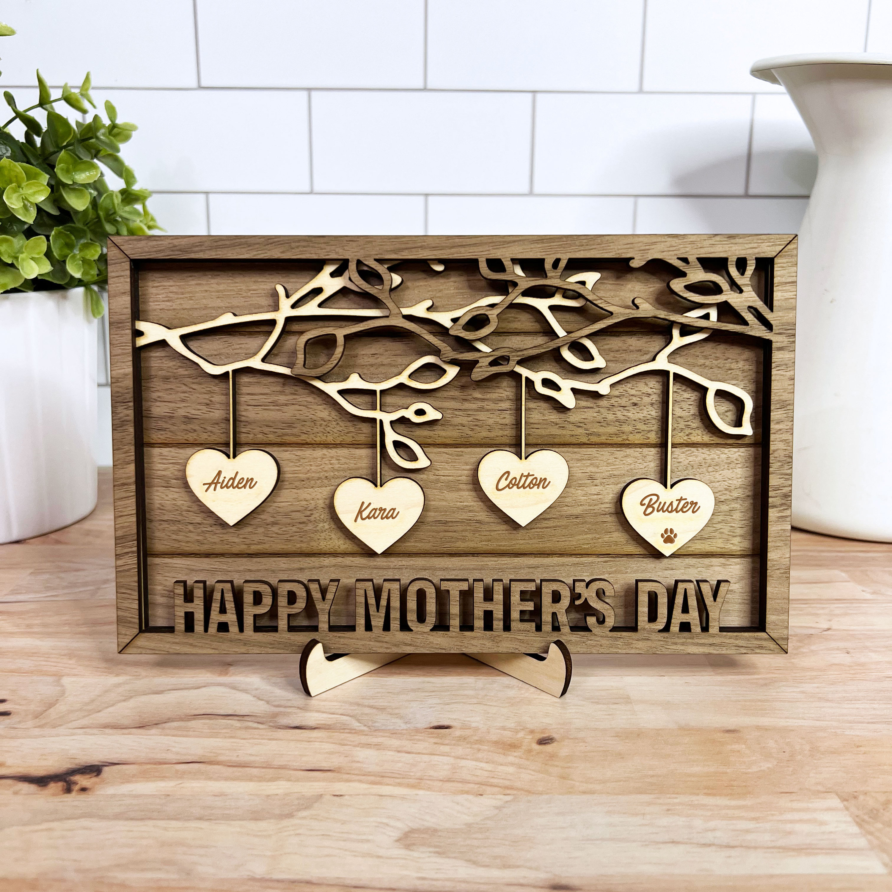Custom Mother&#39;s Day Gift Personalized Gift from Kids Mother&#39;s Day Present from Children Mothers Day Gift for Grandma Grandchildren Names