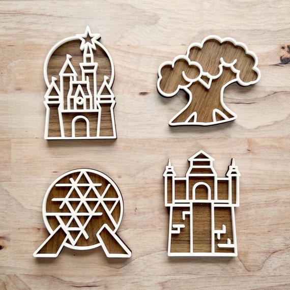 Disney Magnets Magic Kingdom Magnet Disney World Magnet Spaceship Earth Epcot Magnet Tower of Terror Disney Park Magnet Disney Fridge Magnet