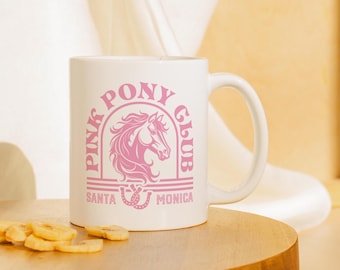 Pink Pony Club Coffee Mug Santa Monica California Girl Pink Pony Club Merch Chappell Roan Fan Gift Midwest Princess Mug Pride Gift WLW