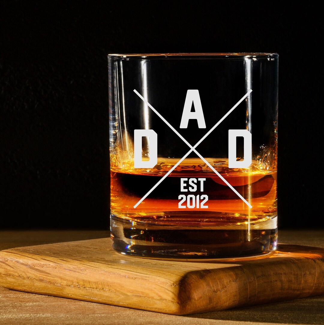 Dads Are The True Superheroes - Family Personalized Custom Whiskey Glass - Gift For Dad, Grandpa main image 1