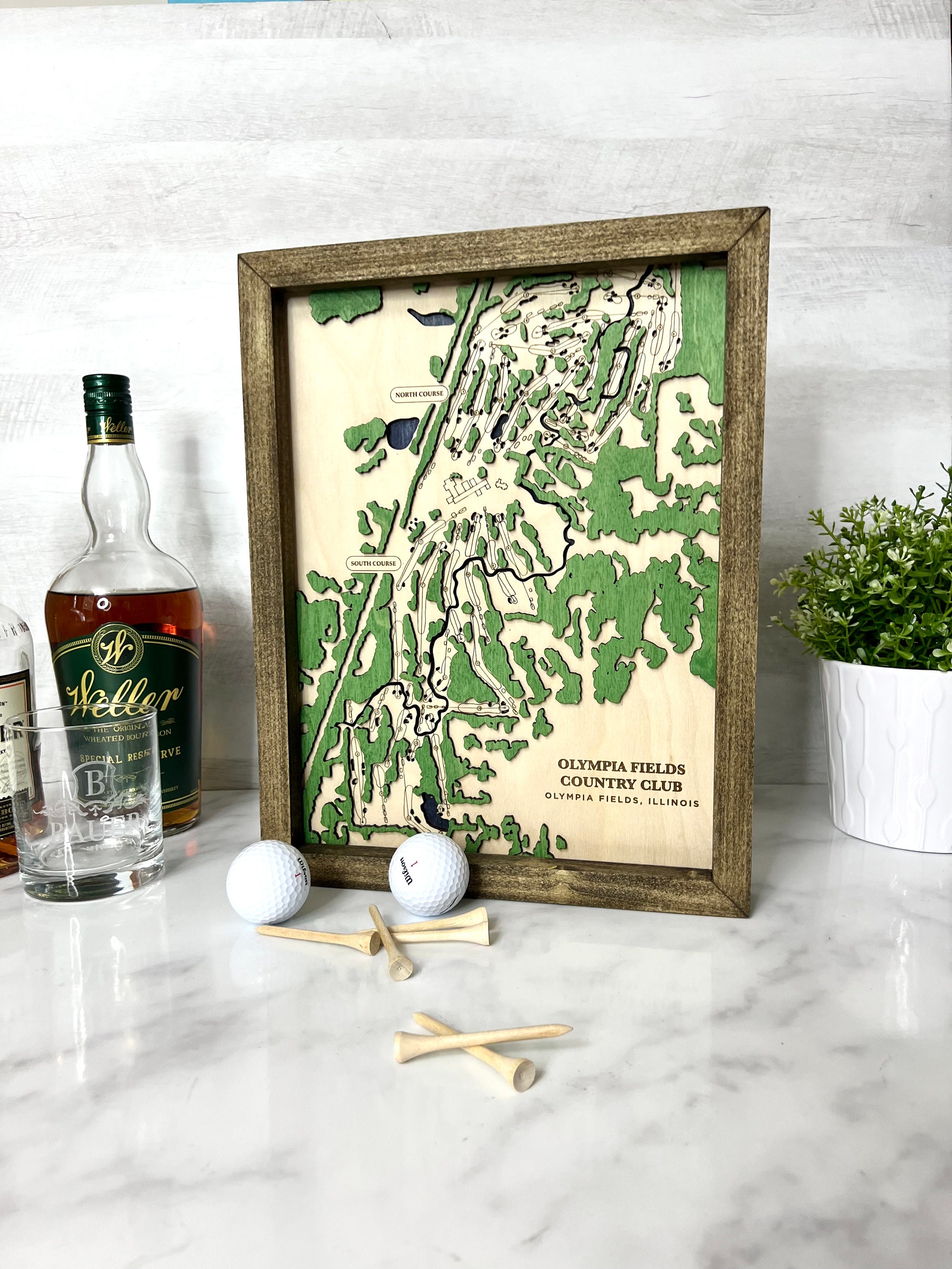 Custom Golf Course Map Engraved - Il Fullxfull.4504770738 Tirw