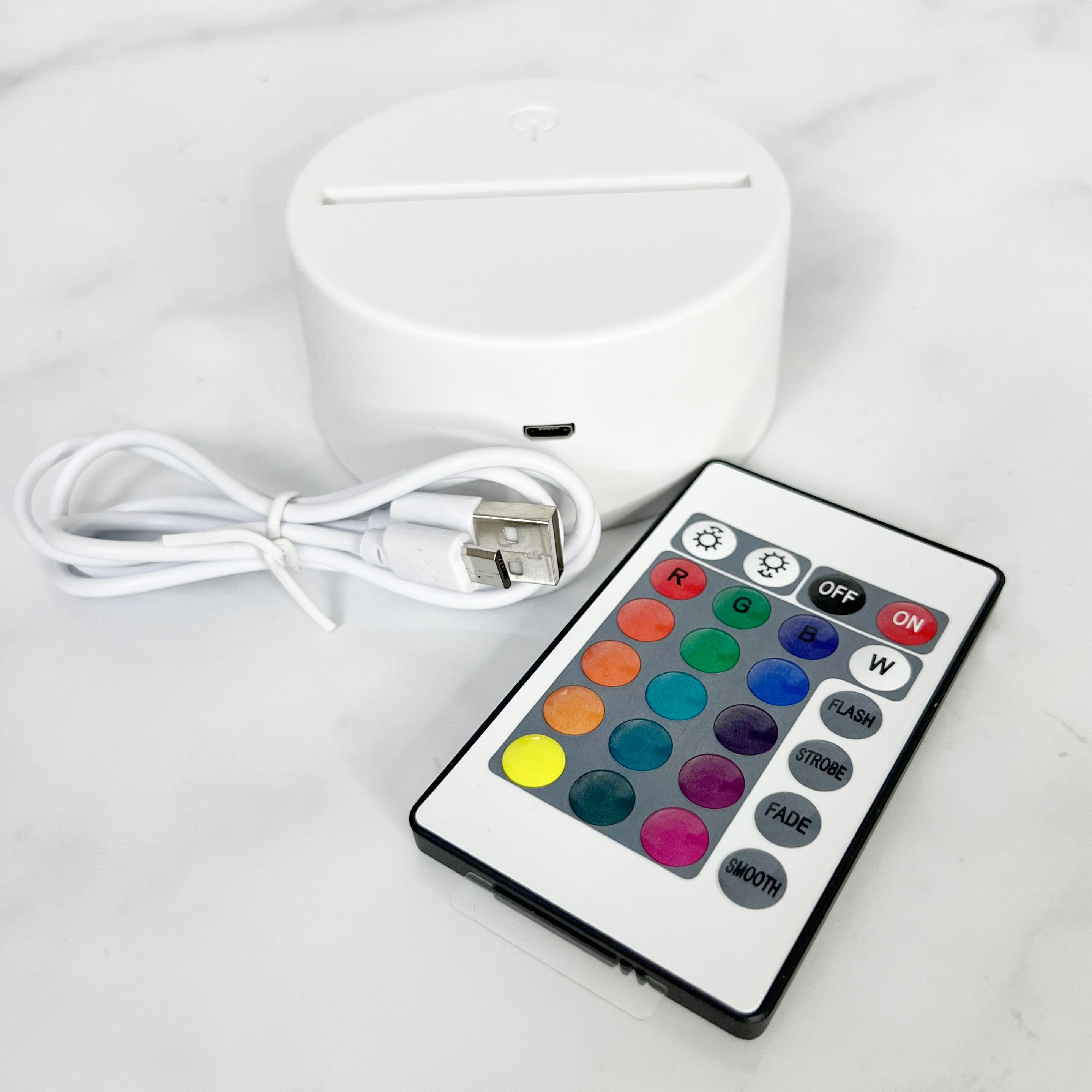 LED Light Base Kit Acrylic Light Base White Led Base Night Light Base ...