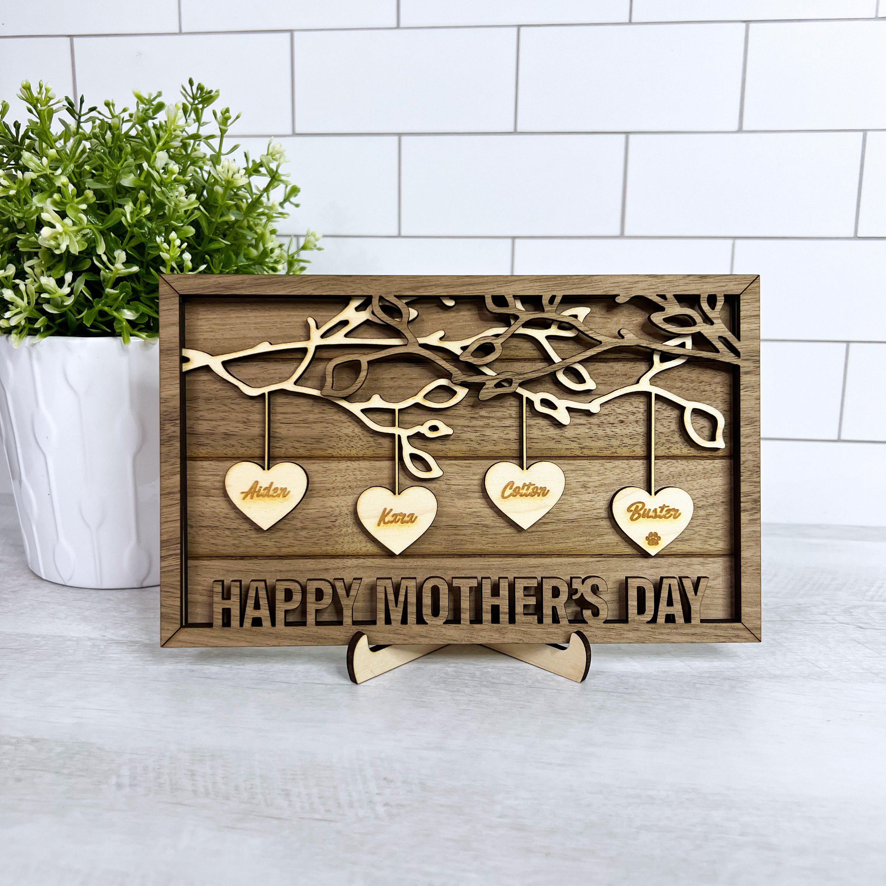 Custom Mother&#39;s Day Gift Personalized Gift from Kids Mother&#39;s Day Present from Children Mothers Day Gift for Grandma Grandchildren Names