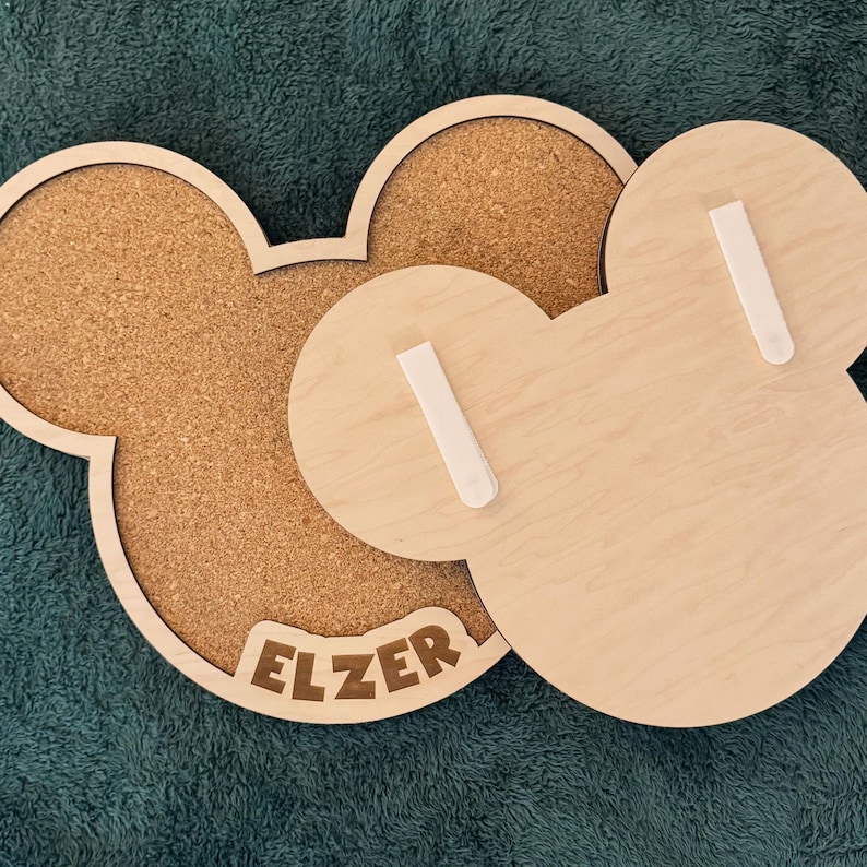 Personalized Mickey Display Board Custom Pin Collection Storage Premium Wood Frame Construction Cork Material Insert Trading Pin Organization System Wall Mount Design Multiple Size Options Beautiful Display Solution Disney Fan Gift