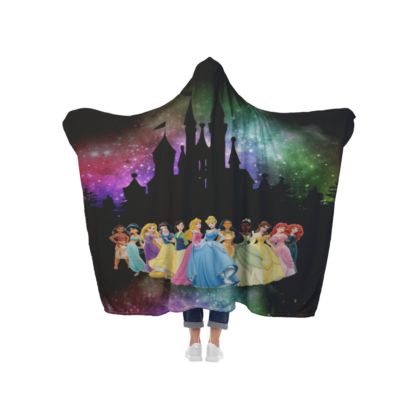 DisneySquad Princess Hooded Blanket