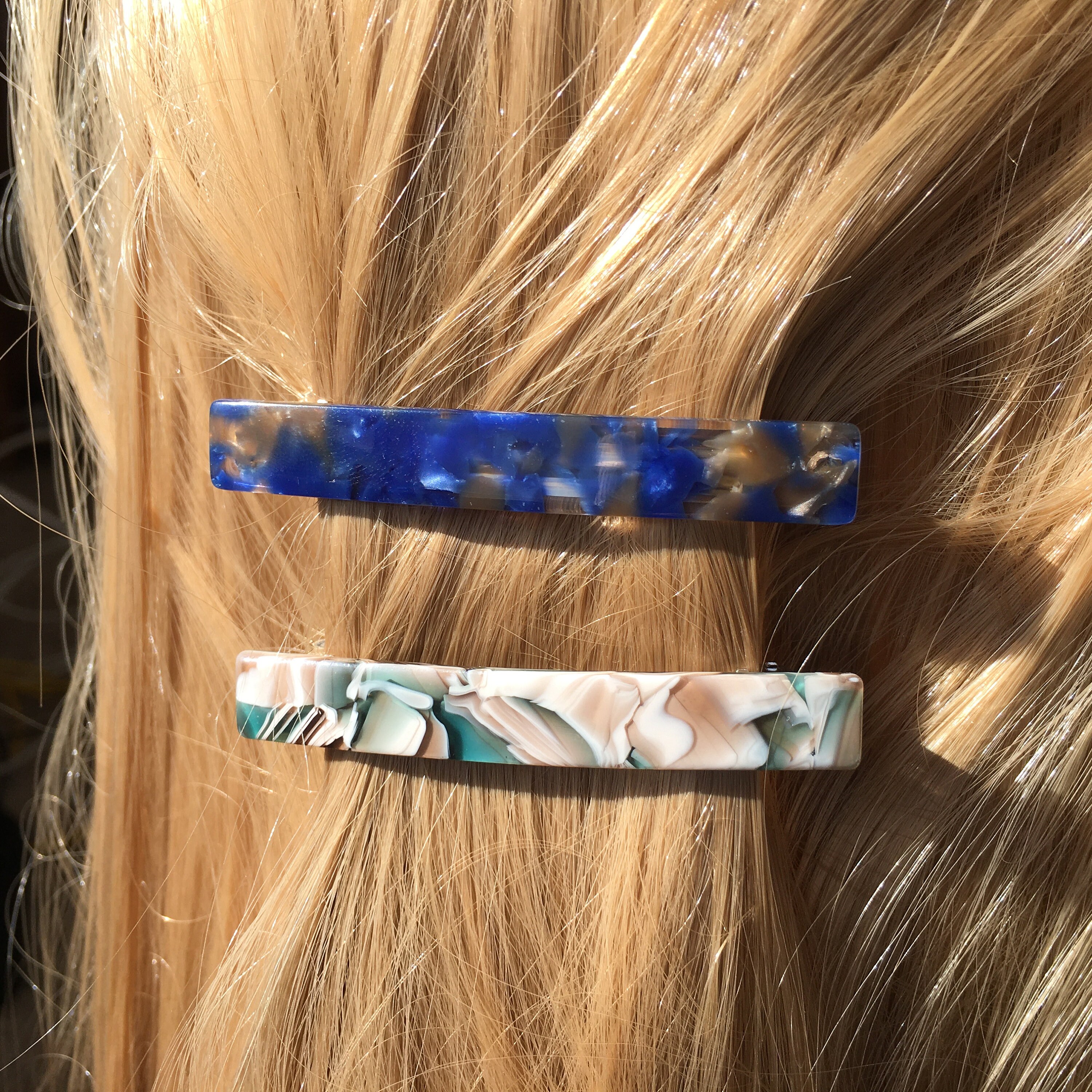 7 Pieces Women's Hair Barrettes - Rectangle Hair Clip Barrettes