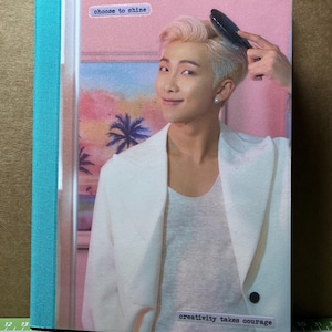 BTS RM Collage A5 Custom Notebook