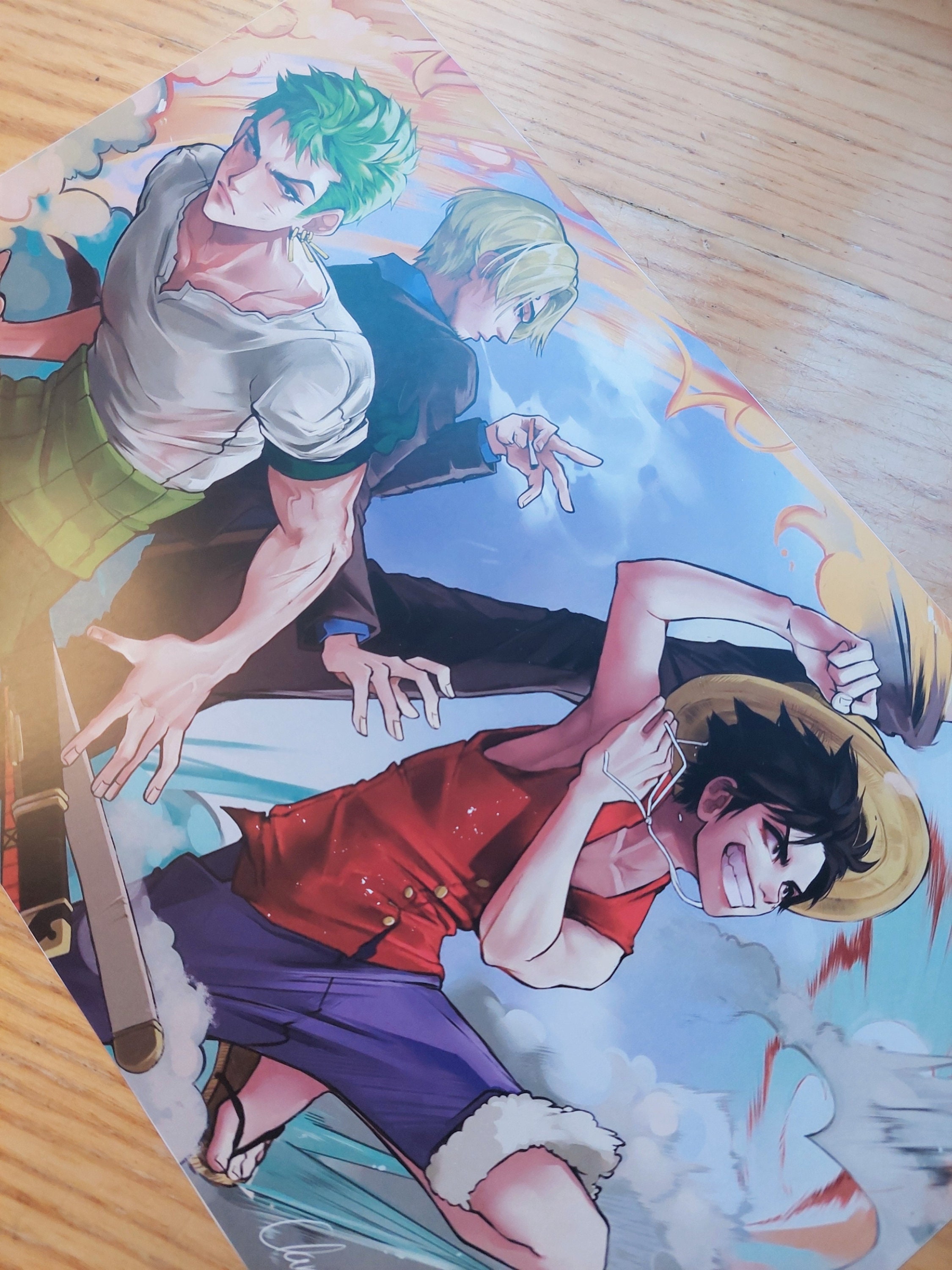 Sanji - Cadre Manga One Piece - version couleur | Poster