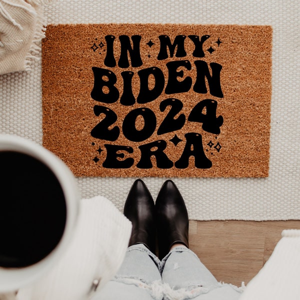 Biden 2024, Biden Era Doormat, 2024 Election, Democrat, Biden, Trump, Custom Doormat, Welcome Mat, Gift, Birthday, Housewarming, Funny Gift,