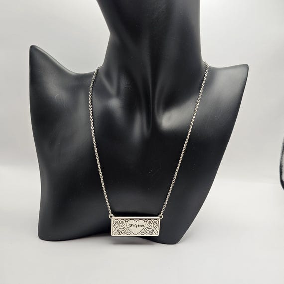Brighton Rectangle Hearth Reversible Necklace Min… - image 9