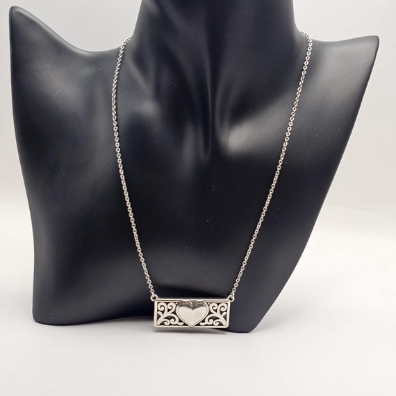 Brighton Rectangle Hearth Reversible Necklace Min… - image 6