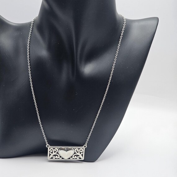 Brighton Rectangle Hearth Reversible Necklace Min… - image 5