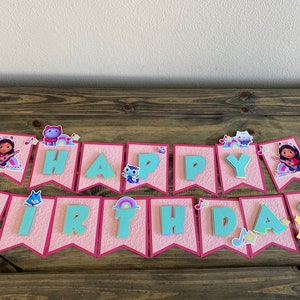 Gabby's Dollhouse Birthday Banner, Gabby's Dollhouse, Gabby's Dollhouse Party Decorations, Gabby's Dollhouse Birthday, Gabby's Dollhouse