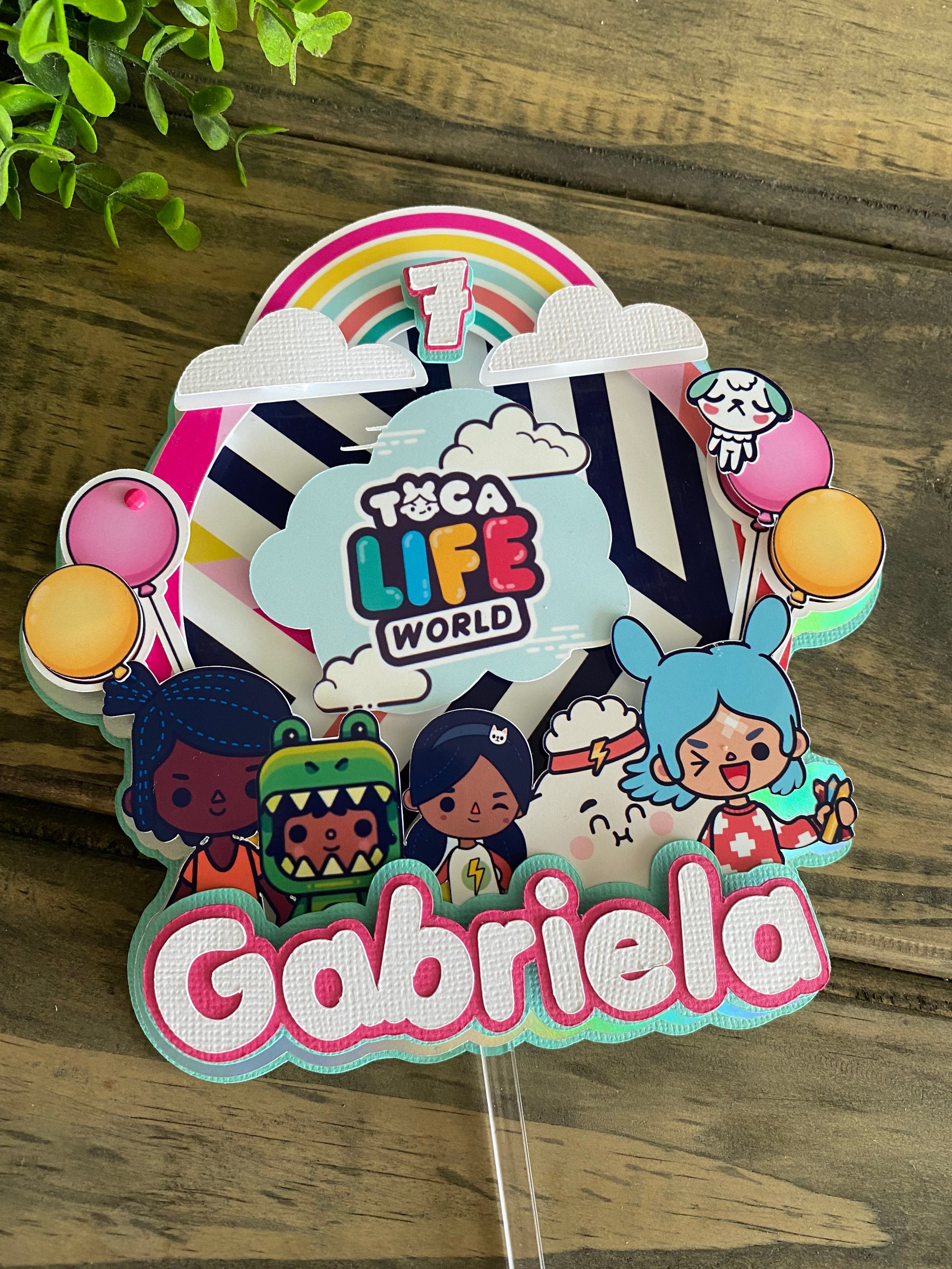 Toca Life World Cake Topper/ Toca Boca / Toca Life World/ Toca -  Israel