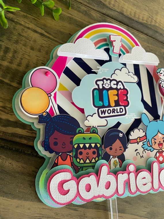 Toca Life World Cake Topper/ Toca Boca / Toca Life World/ Toca