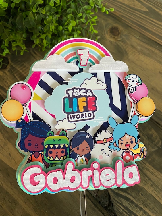 Toca Life World Cake Topper/ Toca Boca / Toca Life World/ Toca