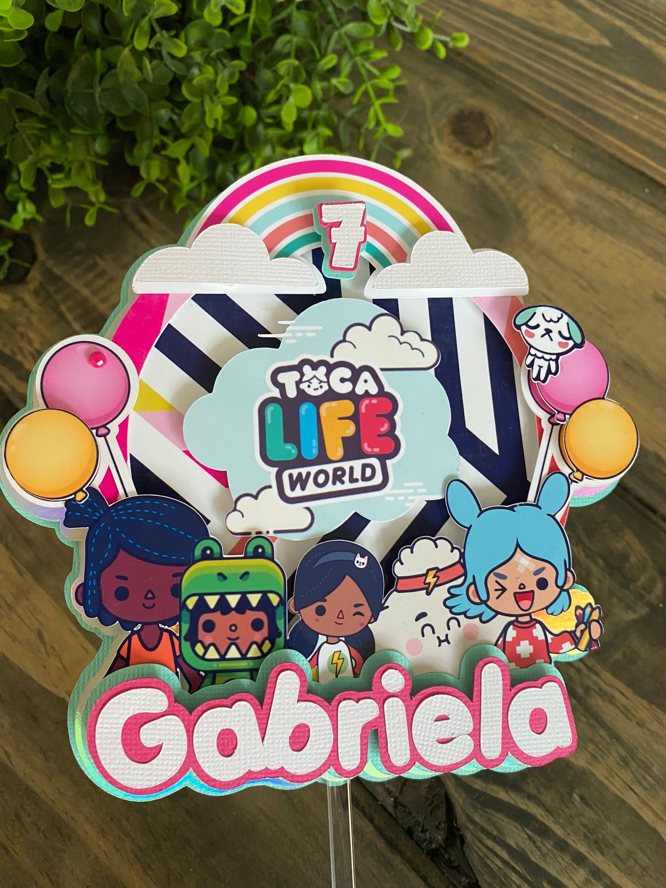  Cakecery Toca Life World Edible Cake Image Topper