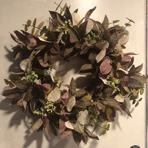 Farmhouse fall wreath, fall wreath, simple fall wreath