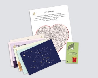 Riddle Set - BEGINNERS - Gift packaging Riddle Gift Escape Game for your gift