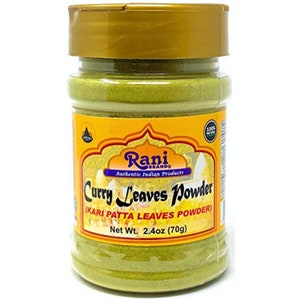 Rani Curry Leaves Powder (Kari Neem Patha) Indian Spice 2.4oz (70g) ~ All Natural | Vegan | Gluten Friendly | NON-GMO