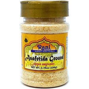 Rani Asafetida (Hing) Ground 3.75oz (106g) ~ All Natural | Salt Free | Vegan | NON-GMO | Asafoetida Indian Spice | Best for Onion Garlic S..