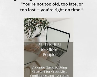 ChatGPT Guide for Older Adults | AI Learning for Beginners | Printable Digital Download