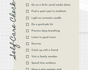 Descarga digital de Self Care Check In