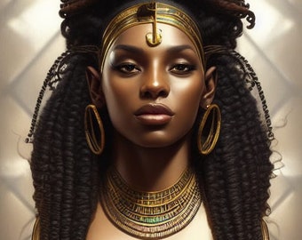 Queen 4 Impresión digital/Arte descargable/Decoración de arte de pared/Arte de melanina/Arte gráfico/Descarga instantánea/Descarga digital/Impresión digital