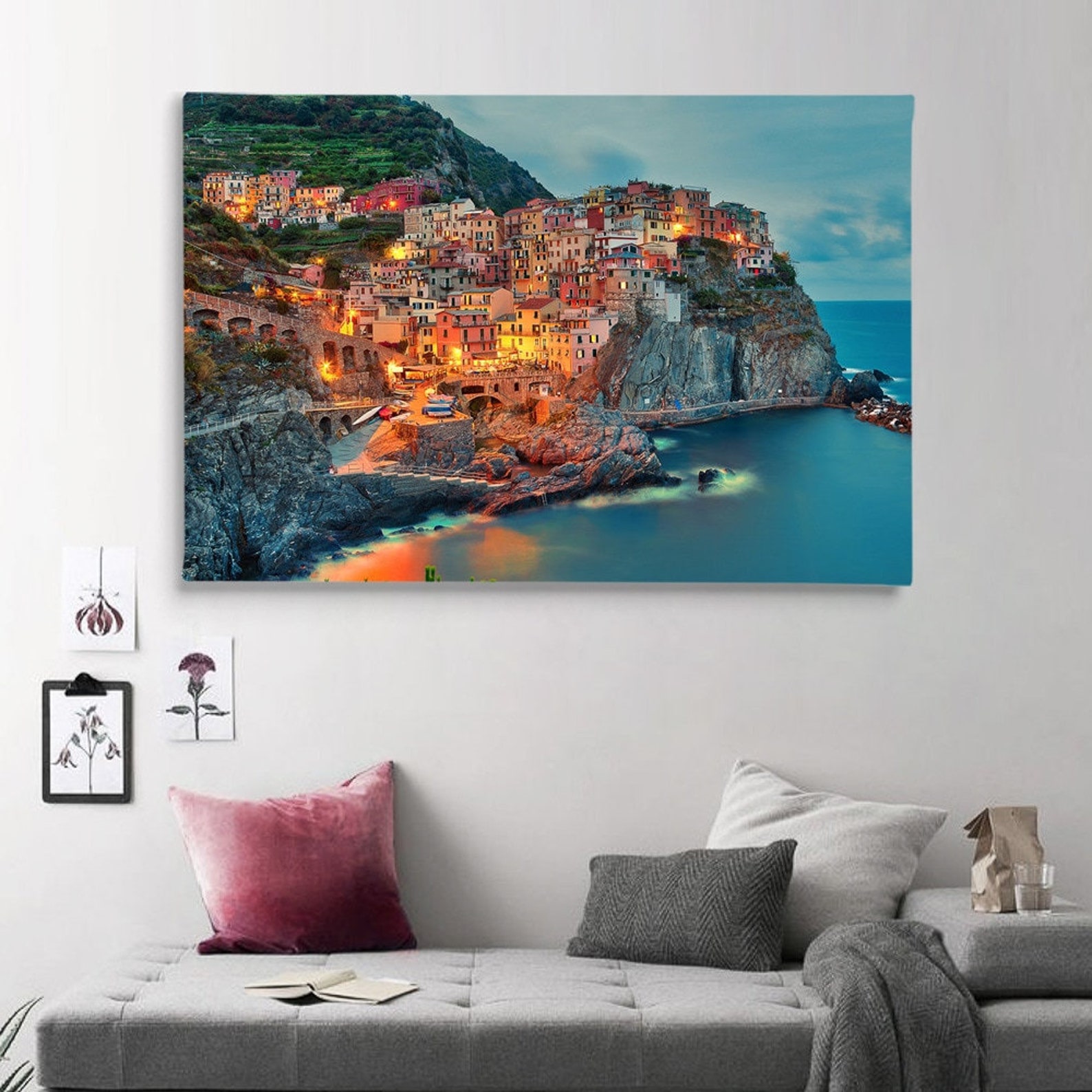 Italy Photography Print Manarola Villages Cinque Terre Cliffs - Etsy